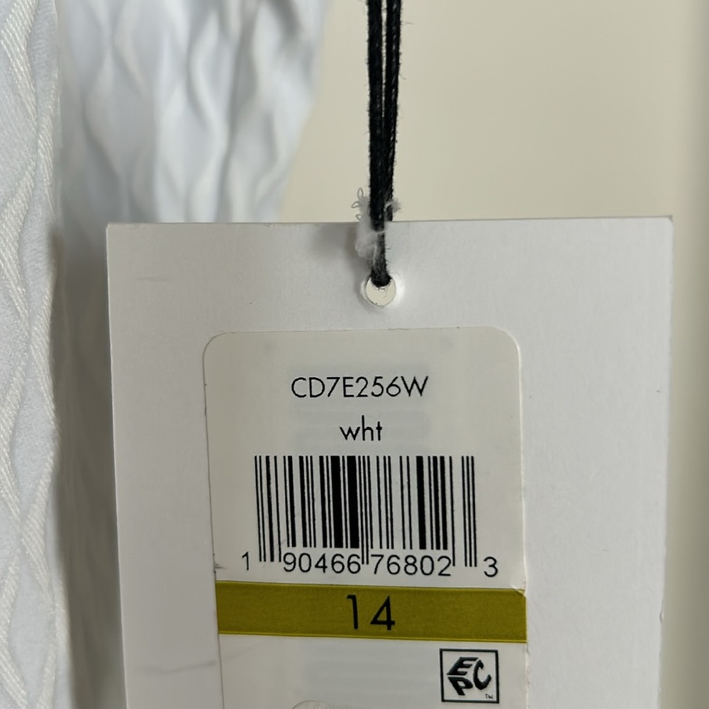 New Calvin Klein white sleeveless dress, size 14 - Picture 2 of 7